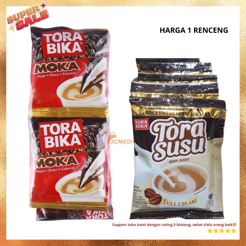 

(1 Renceng 10pcs) Kopi Torabika Susu Moka Kopi Sachet