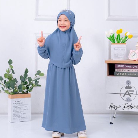 Paling Laris AISHA DRESS ANAK TERBARU | GAMIS ANAK BEST SELLER 2023 | GAMIS ANAK SYAR’I SET HIJAB CR