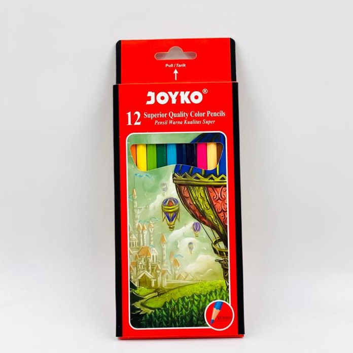 

[℠H10(] Pensil Gambar Warna Color Pencil Joyko 12 Warna Color Panjang CP-100 CP 100 Only One