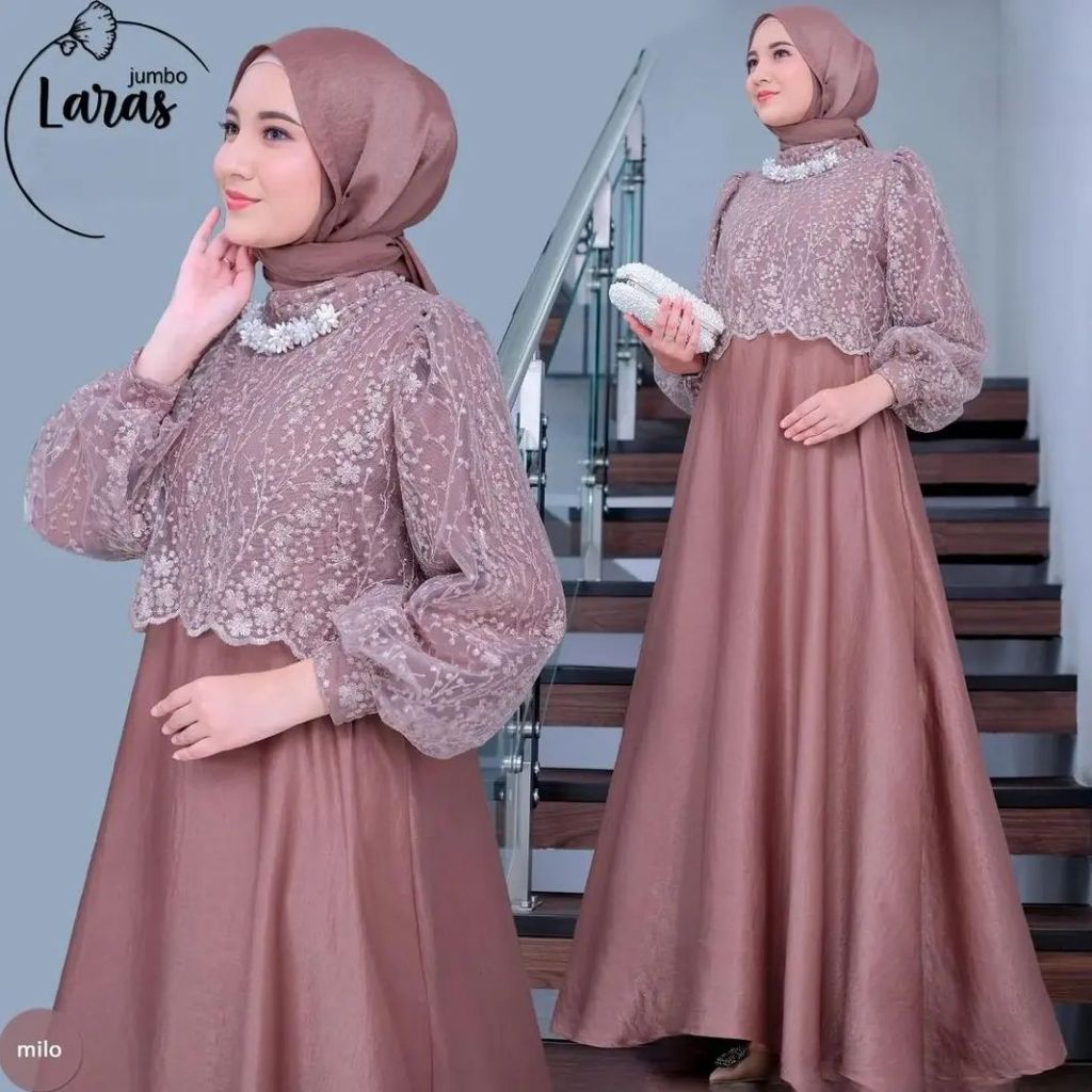 DRESS WANITA MATT SANTORINI SHIMMER SILK MIX BRUKAT BAJU GAMIS WANITA TERBARU 2023 GAMIS PESTA KONDANGAN MEWAH GAMIS SILK PREMIUM GAMIS MUSLIM WARNA MAROON TERBARU DRESS PEREMPUAN HANUM