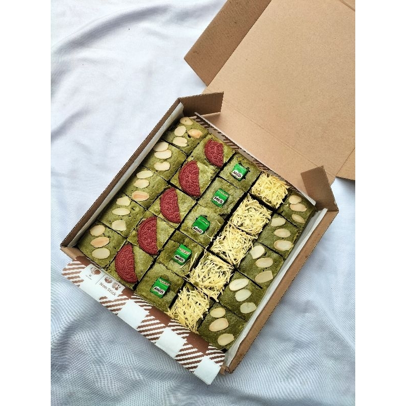 

Brownies Matcha/Brownies Panggang Matcha