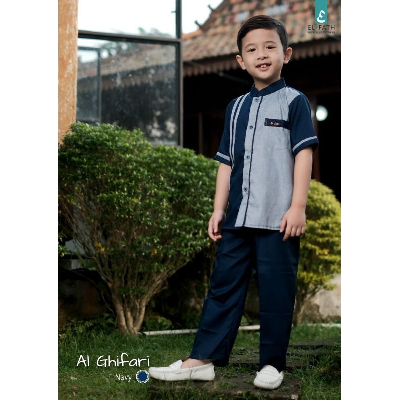 setelan koko muslim anak laki-laki//koko El-fath//koko al-ghifari