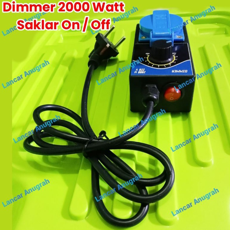Pasti murah DIMMER 2000 WATT AC || DIMMER PENGATUR KECEPATAN MESIN GERINDA DLL || DIMMER AC 2000 WAT