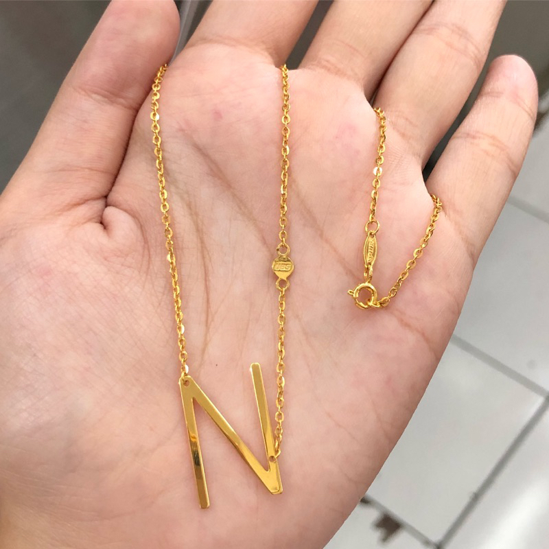 SUL- KALUNG CAREN DELANO HURUF N 2.15GR KADAR 375 PANJANG 40CM UBS
