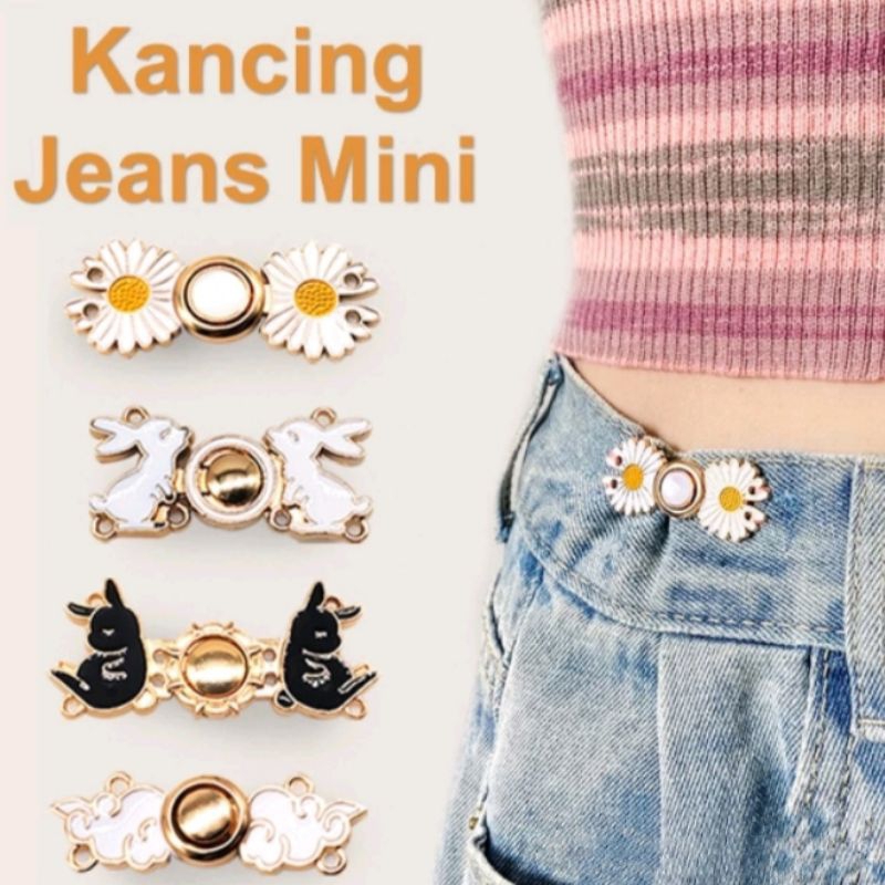 Kait Pengecil Lingkar Pinggang Celana Kancing Jeans Karakter