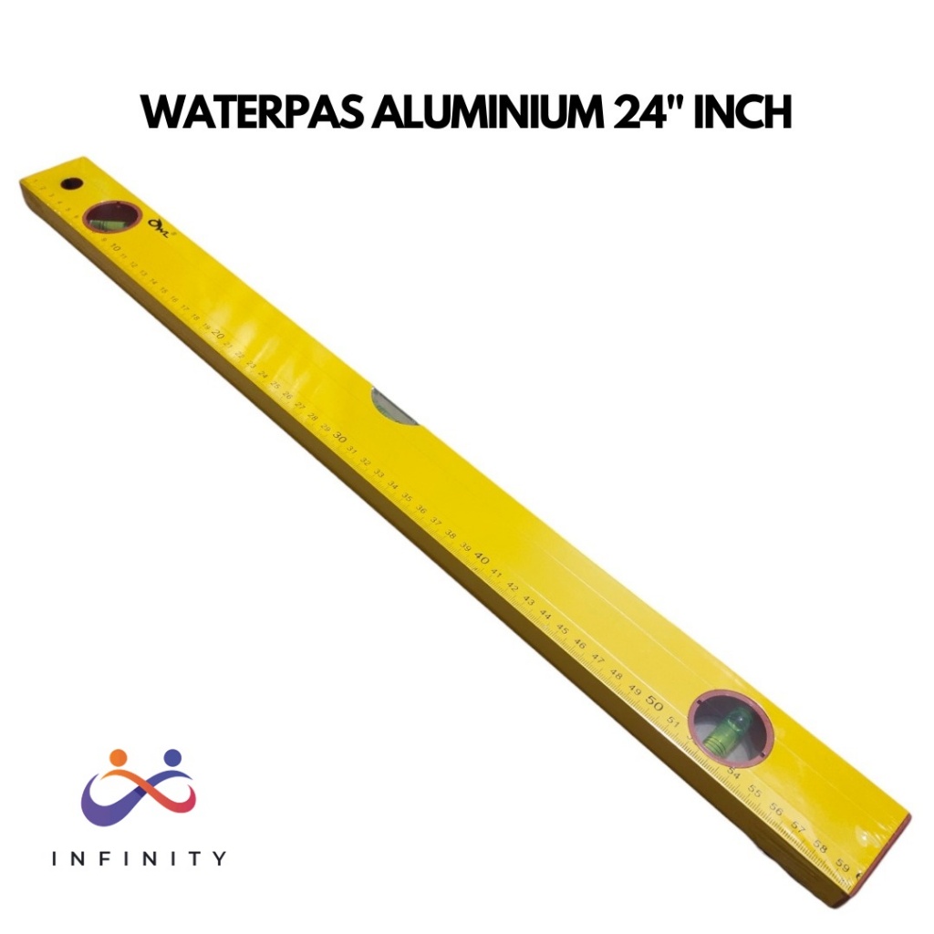 

waterpas waterpass aluminium 24" inch / waterpass magnet/ alat ukur INF