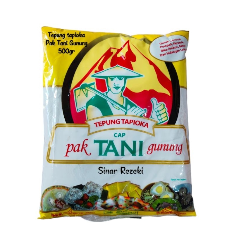 

500gr!! Tepung tapioka cap pak tani gunung/tepung tapioka