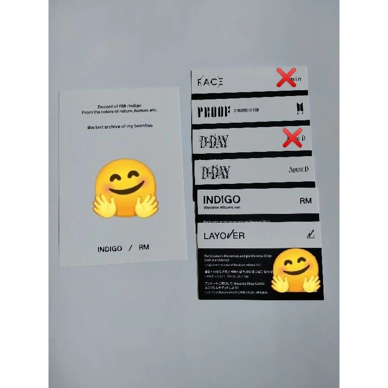 QR CODE CARD BTS ALBUM