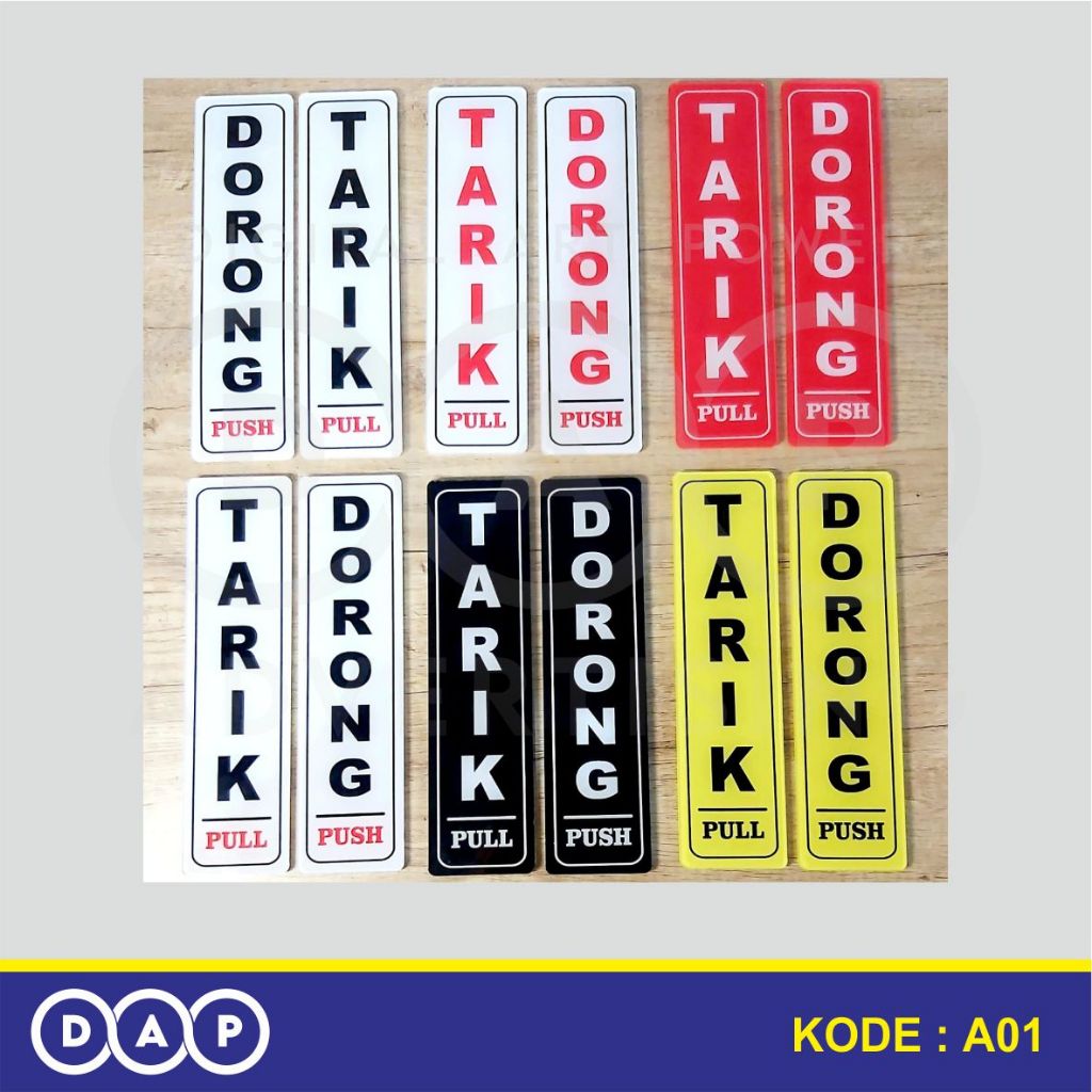 

A01 - Akrilik Tarik Dorong Premium