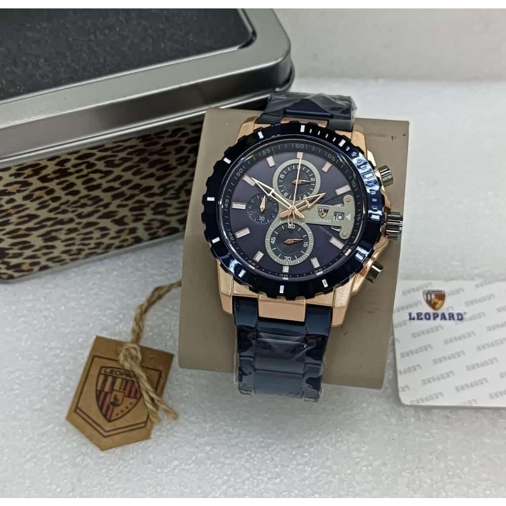 JAM TANGAN PRIA LEOPARD ORIGINAL CRONO AKTIF