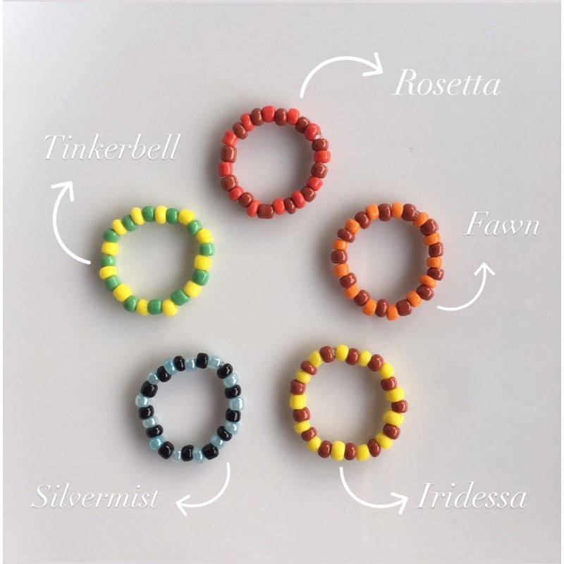 Cincin Manik Tinkerbell Series / Cincin Tinkerbell / Tinkerbell Beads Ring / Cincin Manik