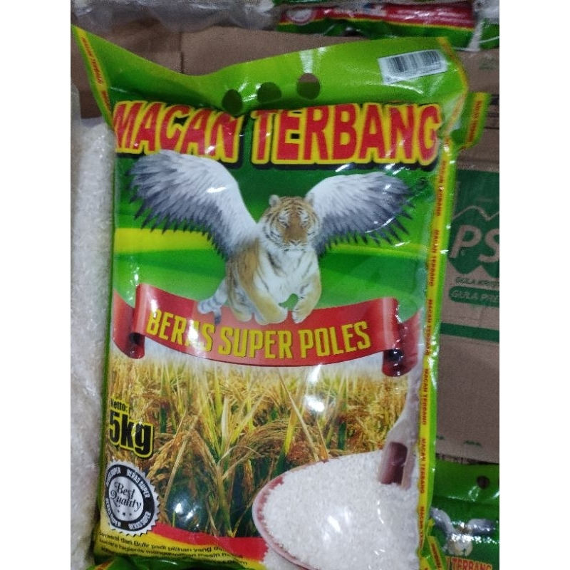 

(2PACK) BERAS 5KG Merk "Macan Terbang Hijau