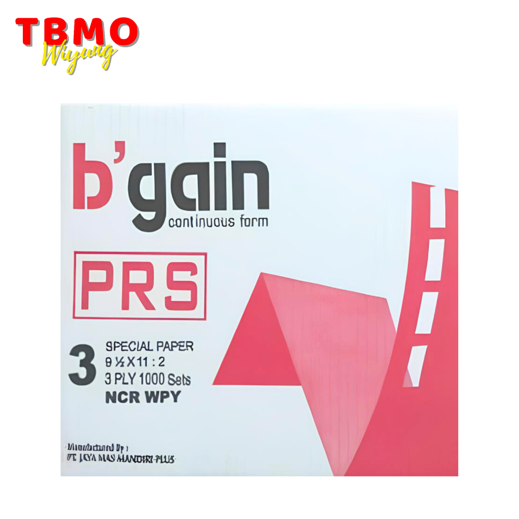 

TBMO Continuous Form BGAIN 3ply PRS 9,5x11:2 / Kertas Thermal