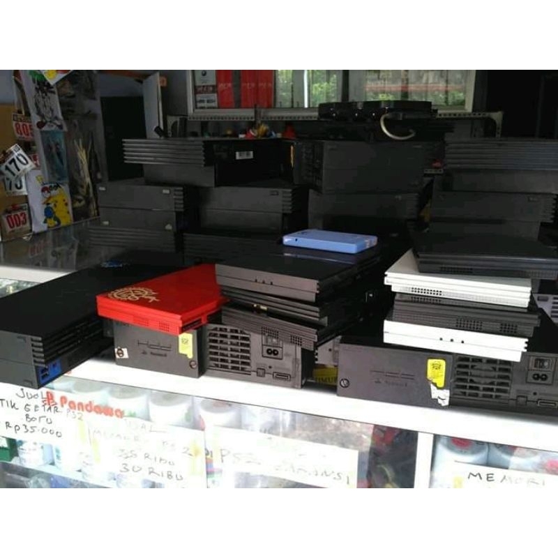 casing original ps2 second fat dan slim,semua seri ready.