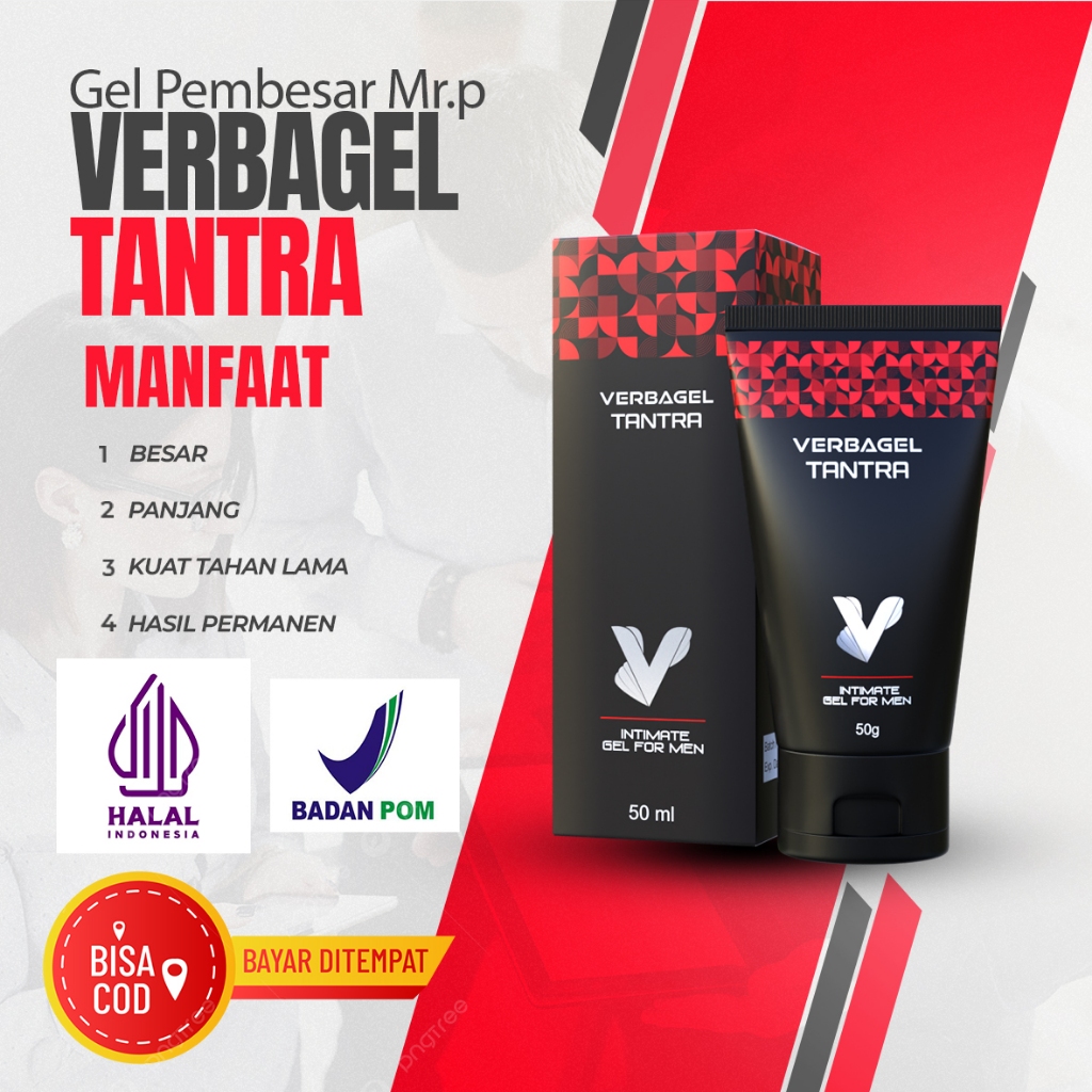 Tantra verba gel BPOM Verbagel original pembesar mr p ampuh permanen ORI