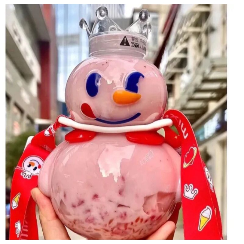 BOTOL MIXUE VIRAL/BOTOL MINUM ANAK KARAKTER BONEKA MIXUE SALJU UNIK LUCU