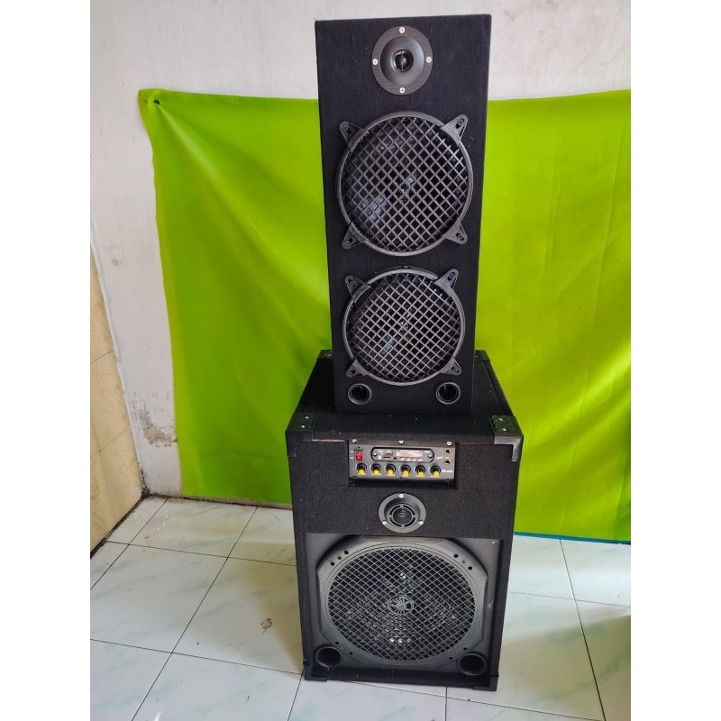 SPEAKER AKTIF 12 INCH DAN 8 INCH DOUBLE.( SR )