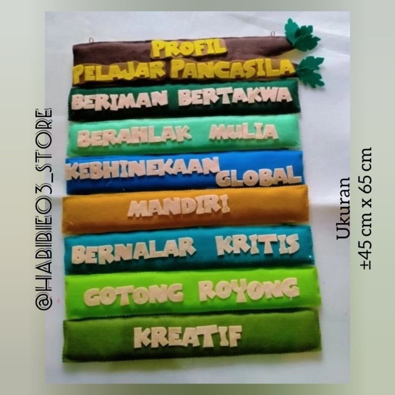 profil pelajar pancasila//hiasan dinding pelajar pancasila//hiasan p5ppra