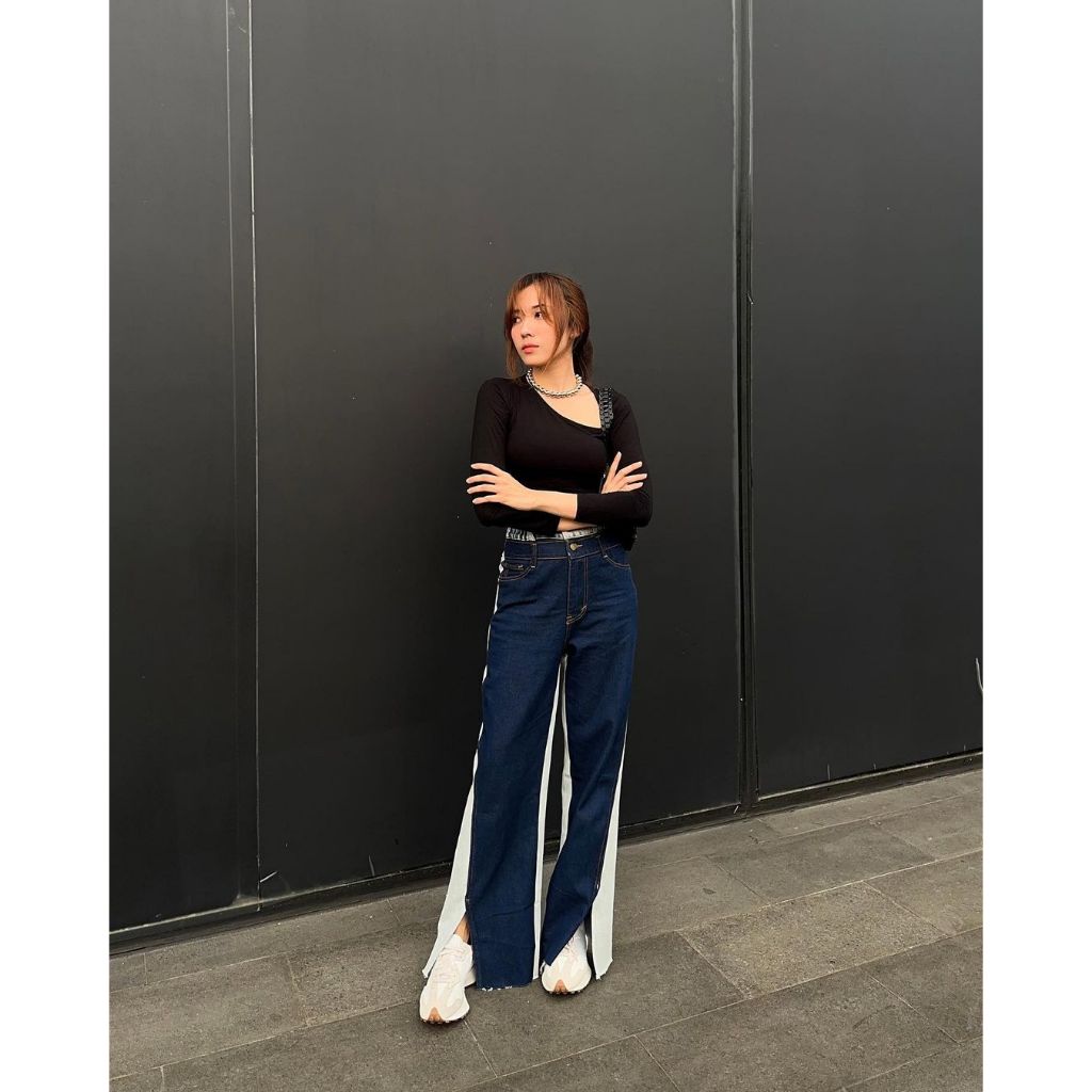 KIM TWO TONE JEANS