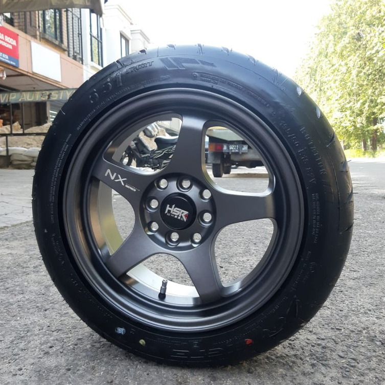 Velg Murah Mobil Calya Agya Yaris Brio R15 HSR KAILOLO Plus Ban SPORT ( 4 velg dan Ban )