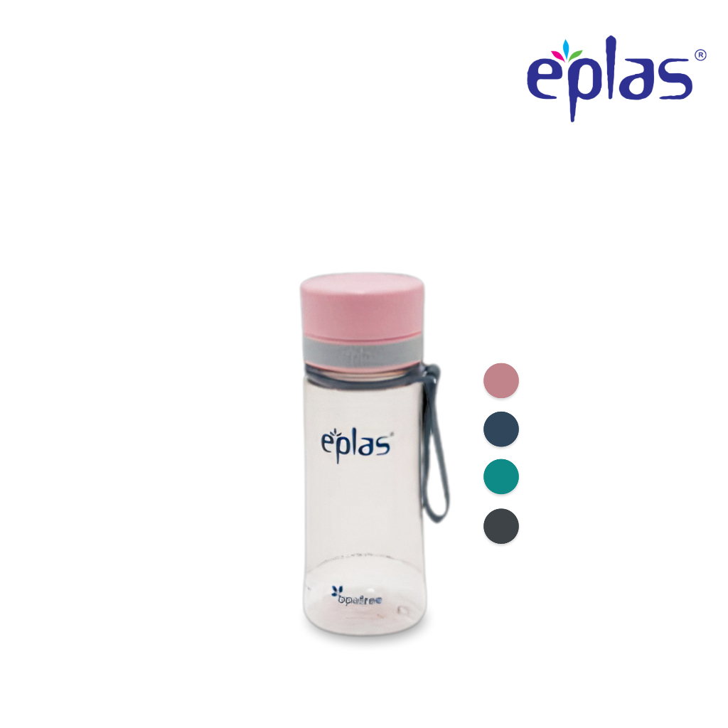 EPLAS Water Bottle With Handle (400ml), Water Tumbler, Botol Air, BPA Free, Tritan EGHT-400