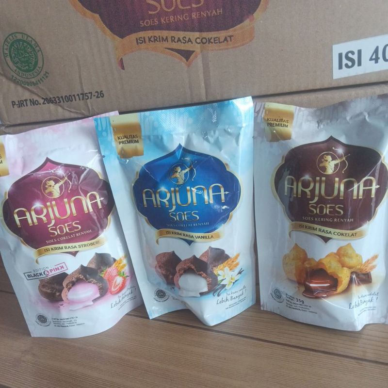 

Sus kering coklat/vanilla/strawberry