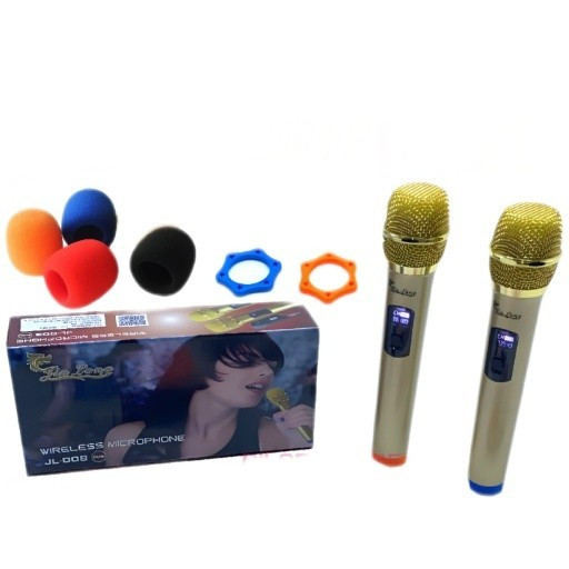 Mic Microphone Wireless JINLONG JL-008 Tanpa Kabel