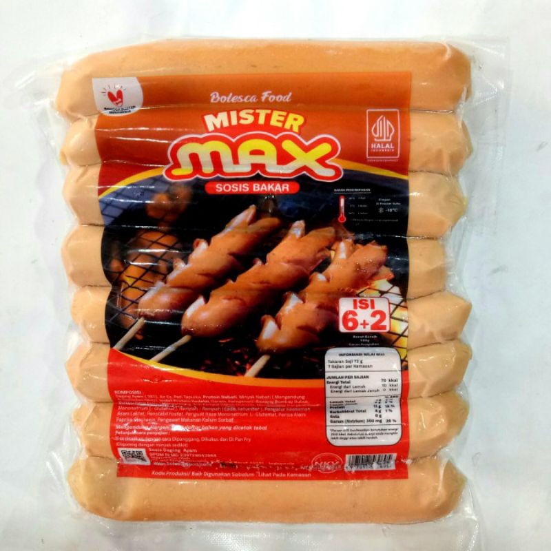 

mister max sosis bakar jumbo isi 8