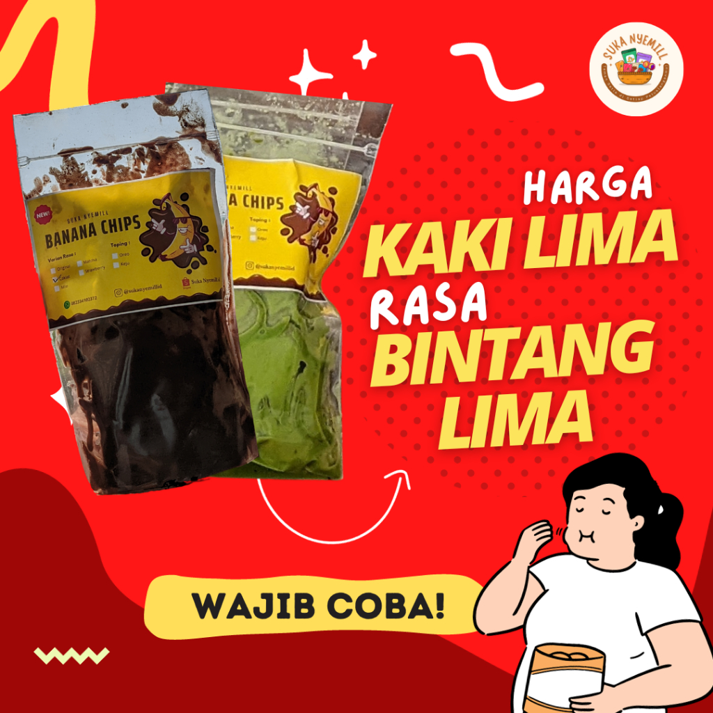 

Keripik pisang coklat lumer jombang keripik pisang coklat lumer 100g 250g 500g keripik pisang coklat lumer viral