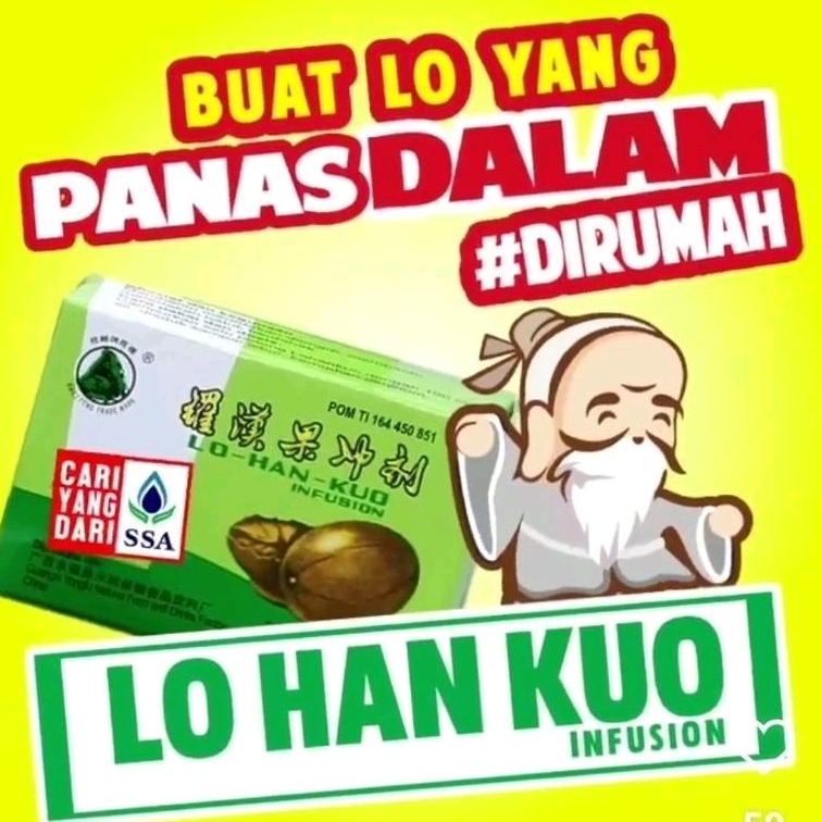 

Lo Han Kuo Asli SSA per Box redakan Panas dalam dan Batuk