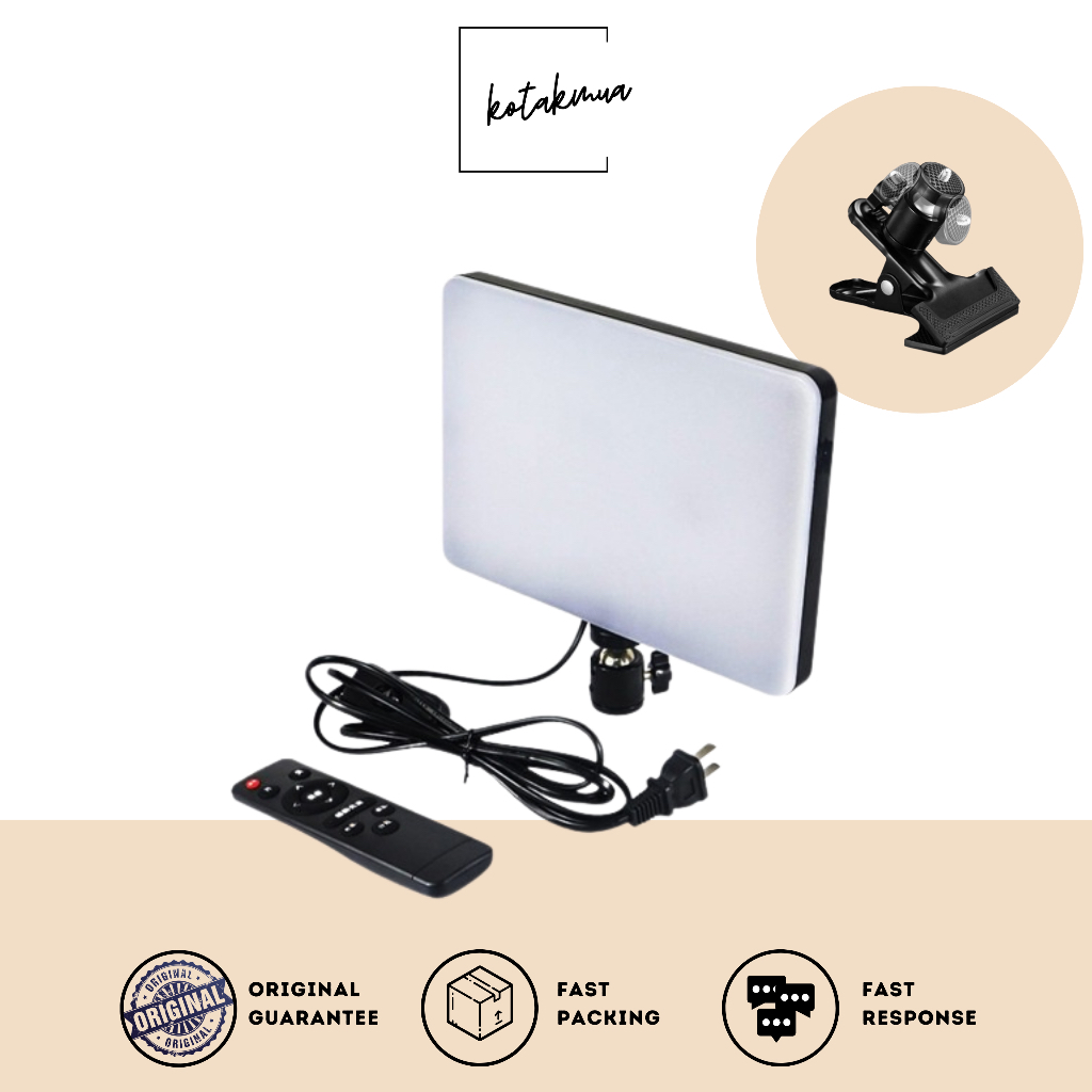 Lampu LED cermin MUA +  Penjepit Folding Mirror