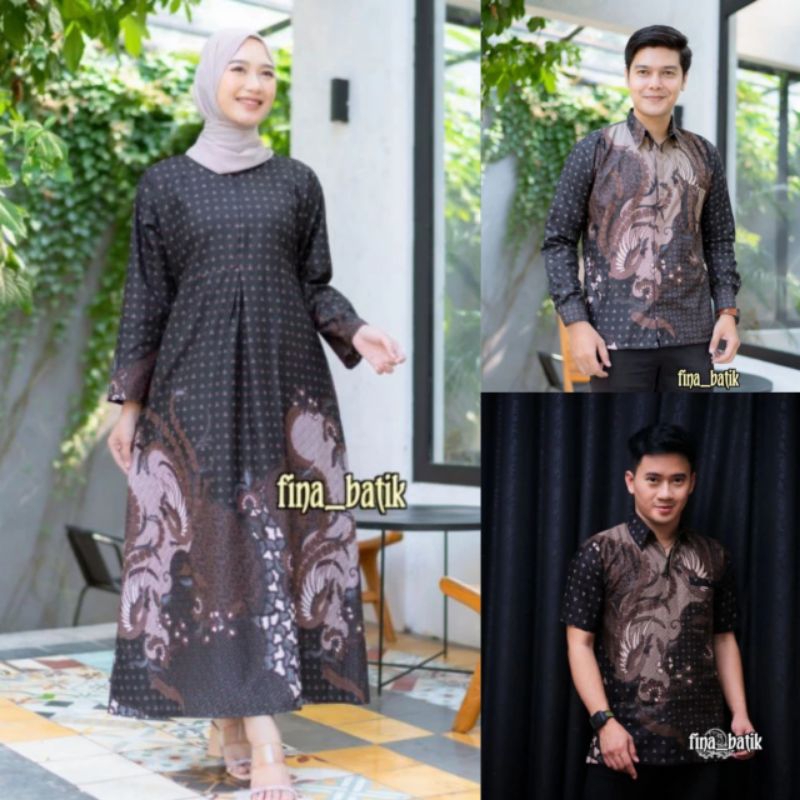 baju batik couple keluarga ibu ayah anak modern premium kekinian jumbo terbaru