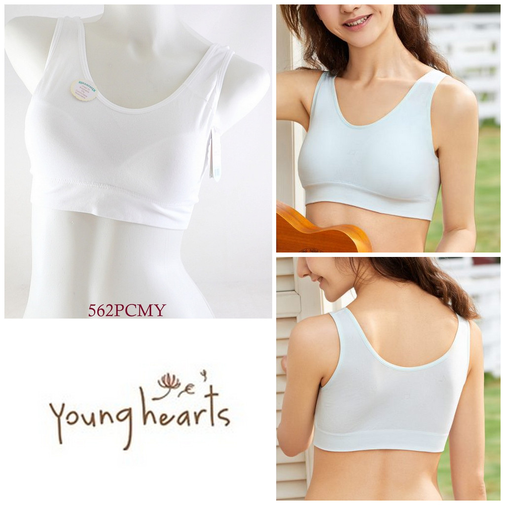 Bra Remaja Miniset Tanpa Kawat Little Hearts By Young Hearts Busa Tipis Full Cup Pakaian Dalam 562Y