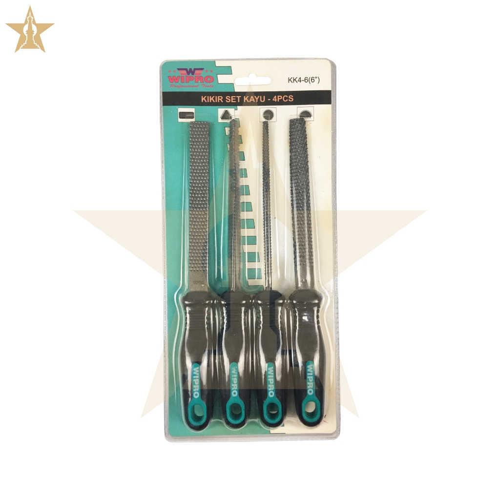 4pcs Kikir kayu set 6" ( Besar ) kikir tukang heavy duty Best Quality