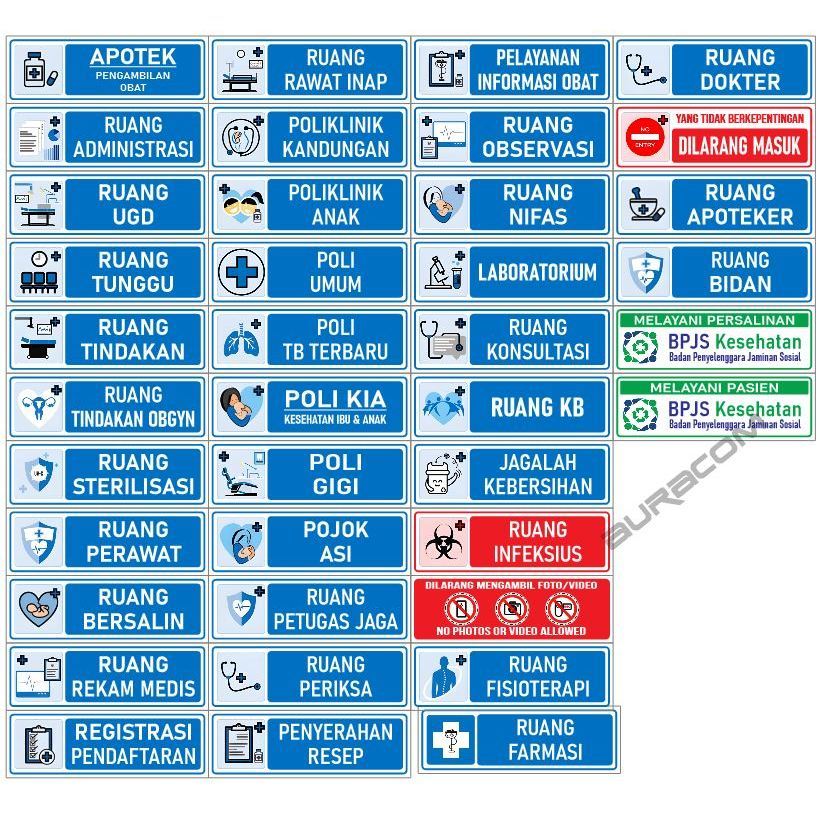 

STIKER KLINIK PUSKESMAS|STIKER RUANGAN PELAYANAN KESEHATAN|STIKER REGISTRASI | STIKER RUANG BERSALIN