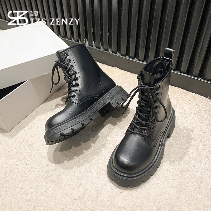 TZS Zenzy Yonhye Sepatu Boots Hitam Wanita Fashion Korea Model Zenzy Yonhye