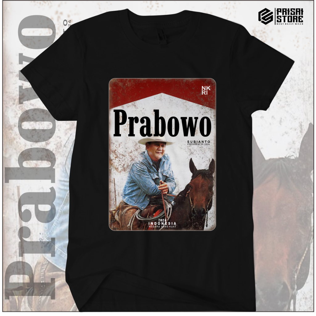 Kaos Relawan Prabowo Marlboro Cotton 30s