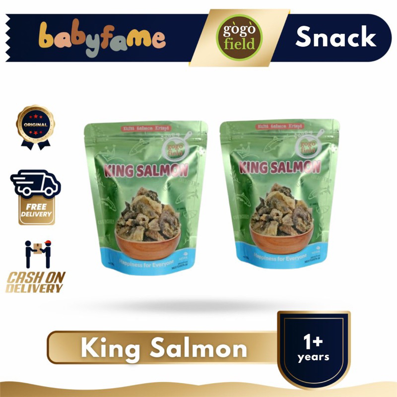 

GOGO FIELD KING SALMON | KULIT SALMON CRISPY | 30GR | SNACK ANAK