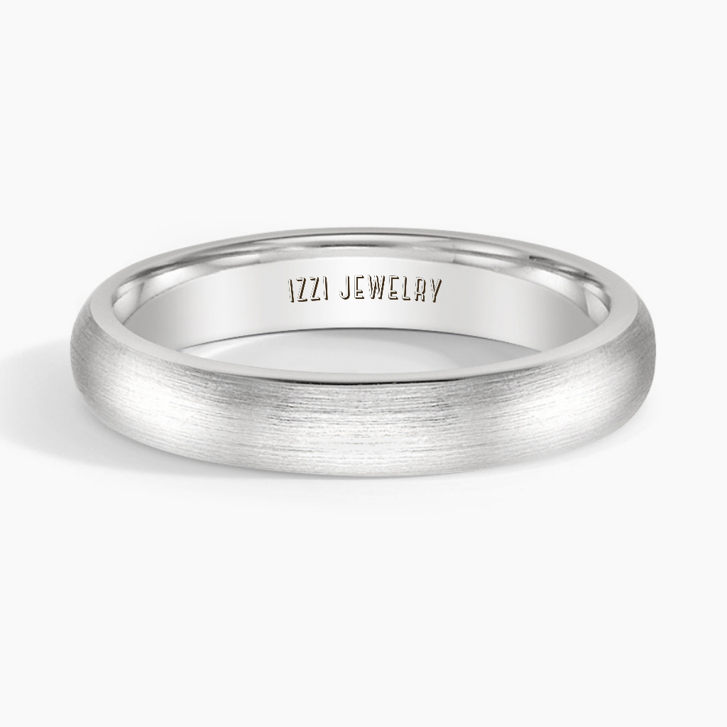 Izzi Jewelry - Cincin Pria Perak Nikah Kawin Tunangan Single Perak 925 Free Ukir Nama