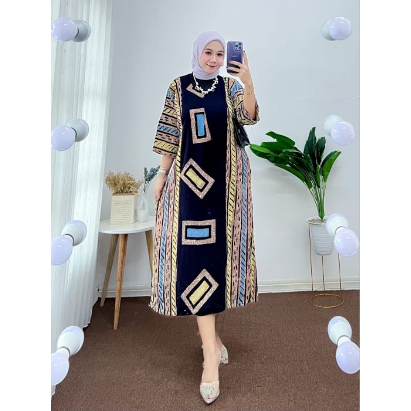 dress batik dress batik modern daster terbaru daster batik pekalongan  daster busui daster kekinian 