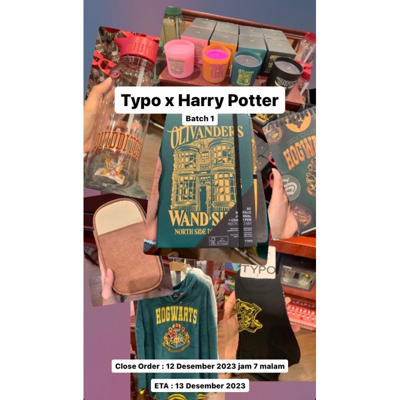 Typo x Harry Potter Socks Hogwarts Quidditch