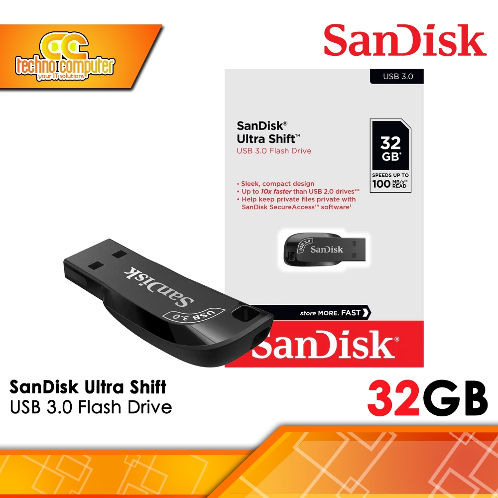 FLASHDISK SANDISK 32GB Ultra Shift USB 3.0 (SDCZ410-O32G-G46)