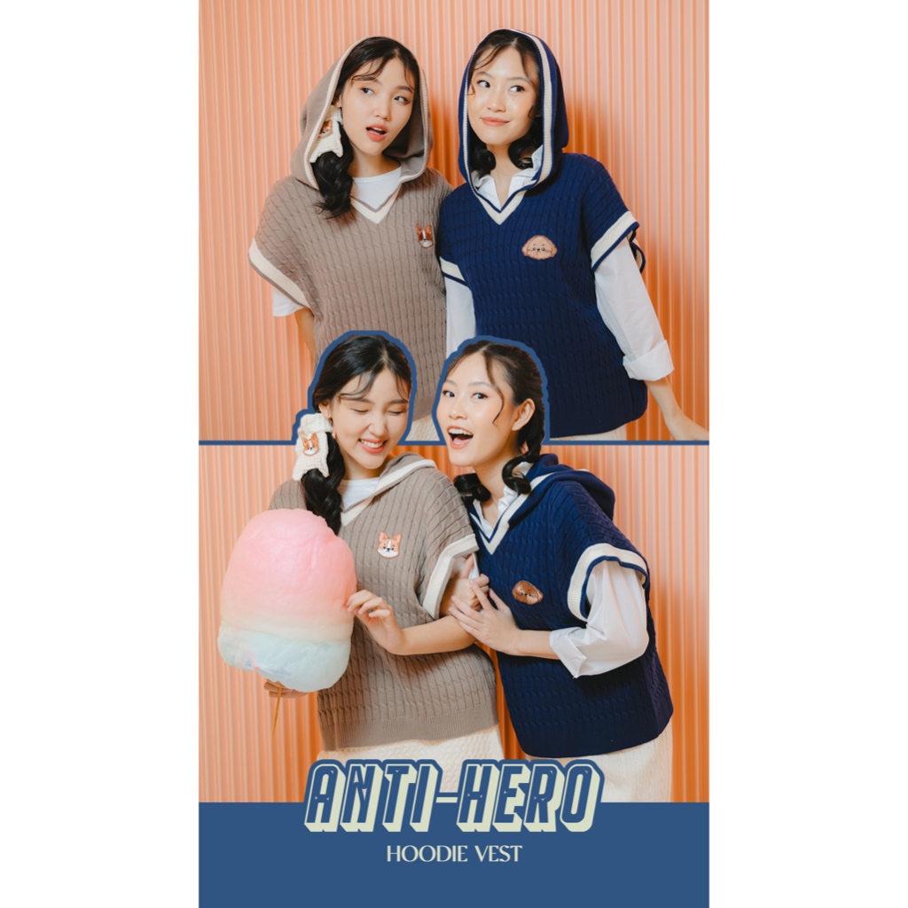 BEBEPLUM x BEAJOVE - Anti Hero Hoodie Vest
