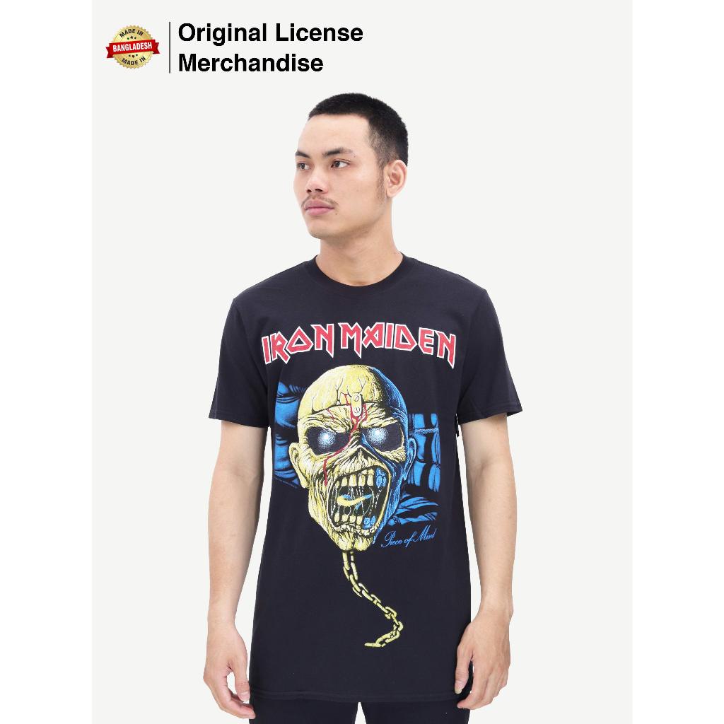 Kaos Baju Tshirt Premium Pria Wanita Casual Cotton Import Metal Band Musik IRON MAIDEN Original Piec