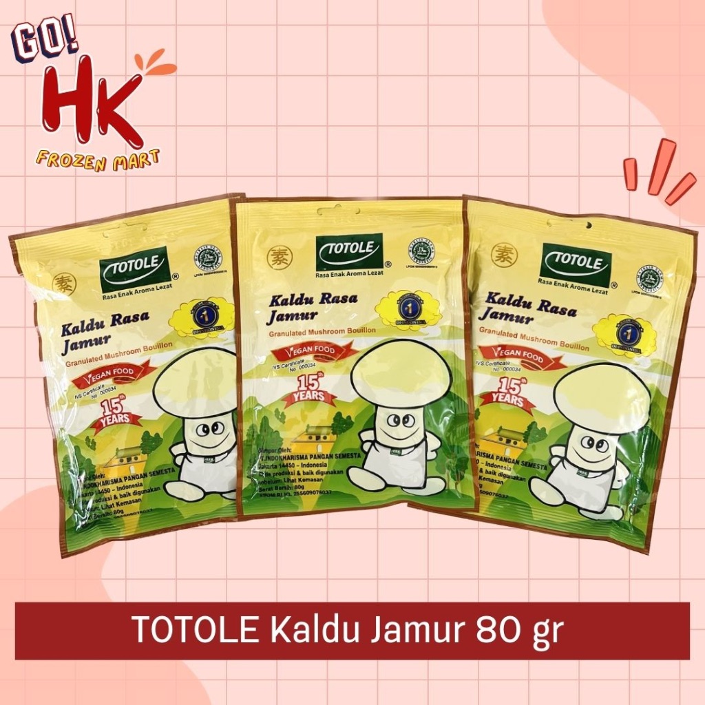 

Totole Kaldu Jamur 80gr | bumbu masak instan msg micin mushroom HK Frozen Mart