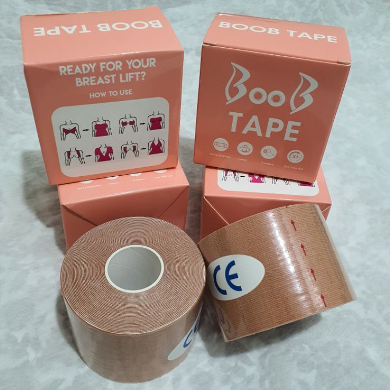 [ART. R67O] JdF Shop - Bra Tape / Body Tape / Boob Tape Cotton Katun Elastis Kain Berperekat Plester