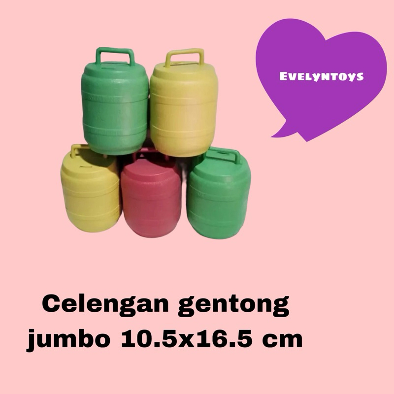 celengan plastik gentong jumbo/mainan anak/mainan celengan harga terjangkau