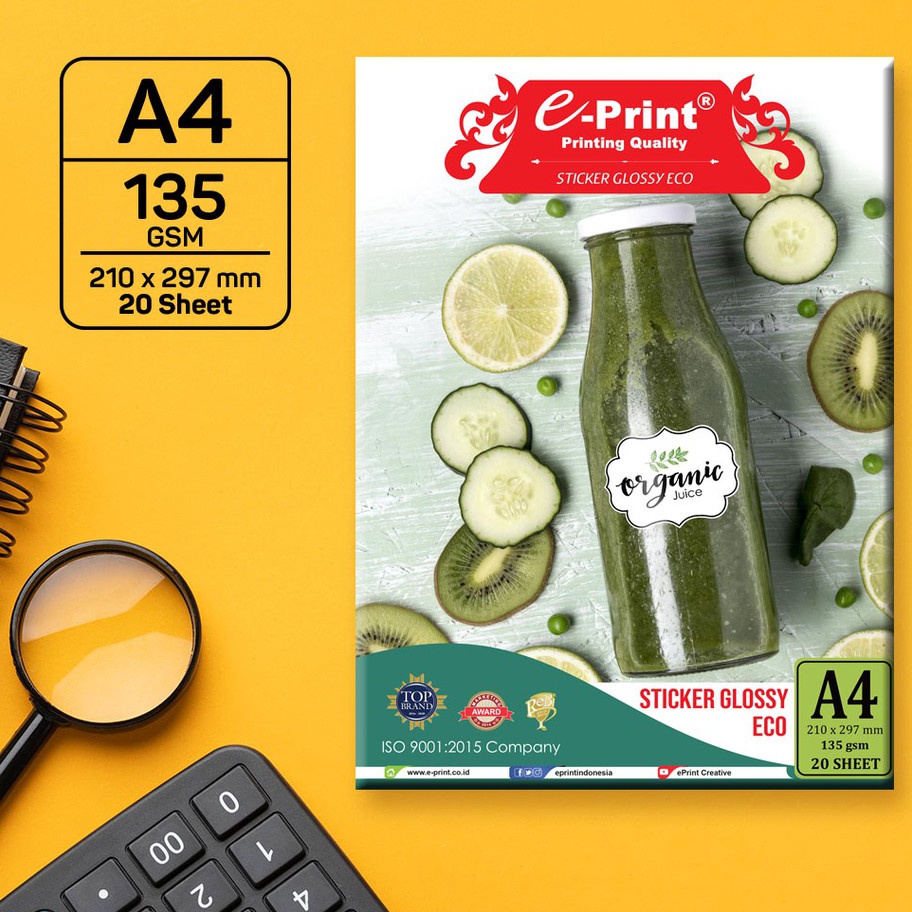 

Murah e-Print Glossy Sticker ECO Photo Paper A4 135Gsm Terlaku.