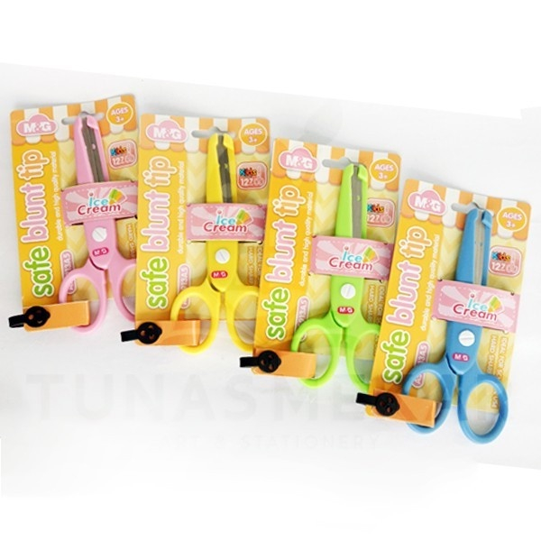 

M&G Kids Scissors 127mm Safe plastic coated blunt tip - Gunting Anak Besi + Pelindung ASS913A5