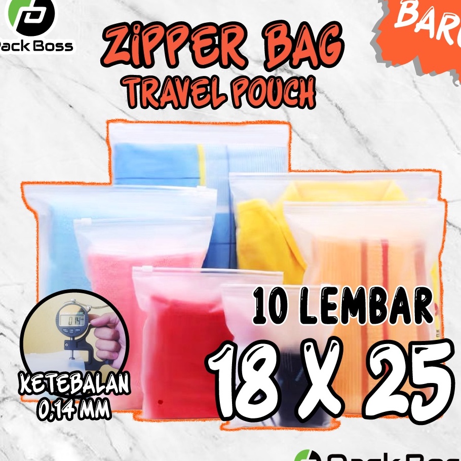 

Kirim Langsung KANTONG ZIPPER BAG TRAVEL POUCH 18x25 PLASTIK TRANSPARAN DOFF ADA RESLETING 10 LEMBAR Ready